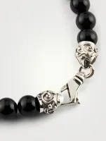 Agate Skull Bracelet