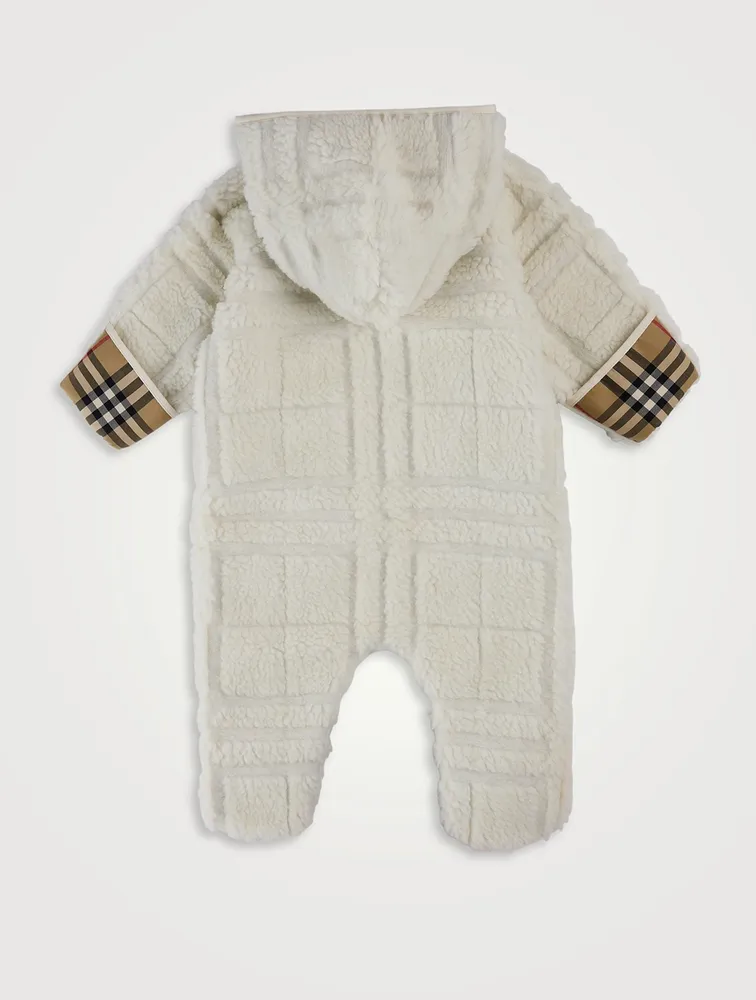 Check Fleece Onesie