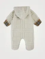 Check Fleece Onesie