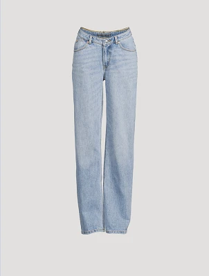V-Front Relaxed Jeans