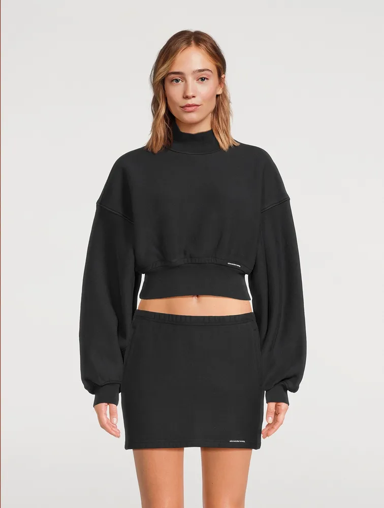 Terry Turtleneck Sweatshirt