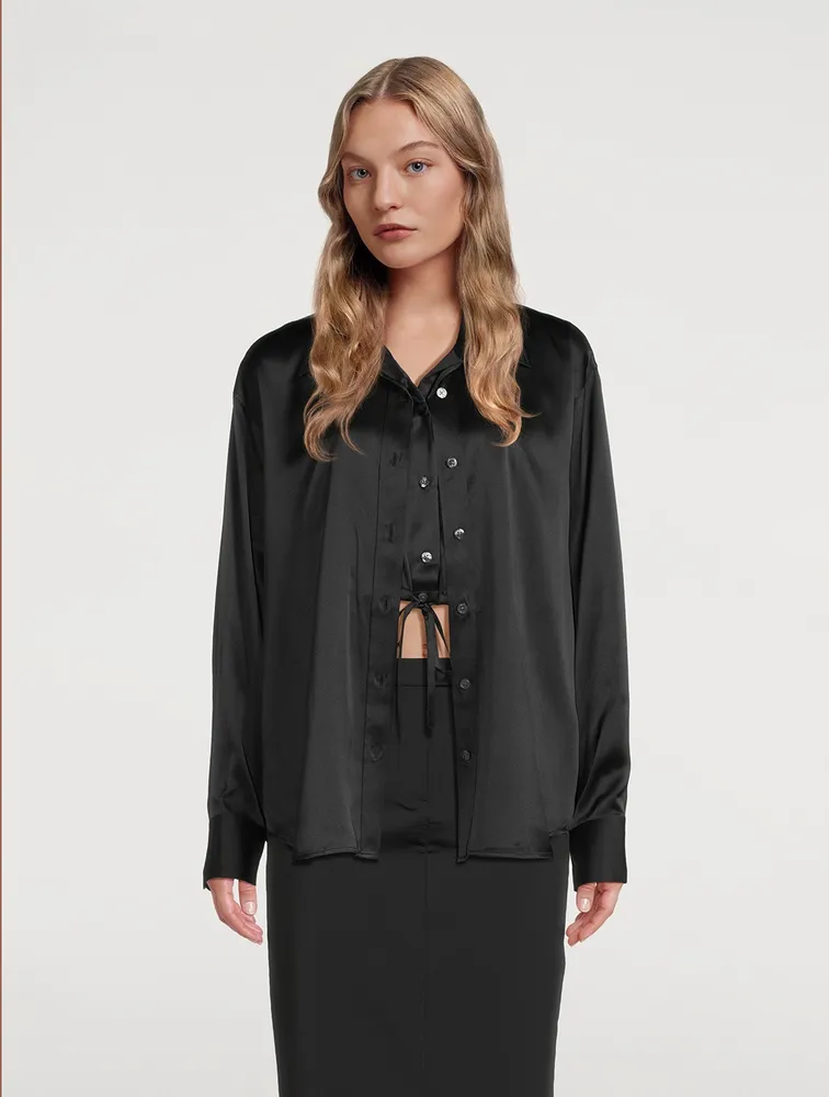 Silk Double Layered Shirt