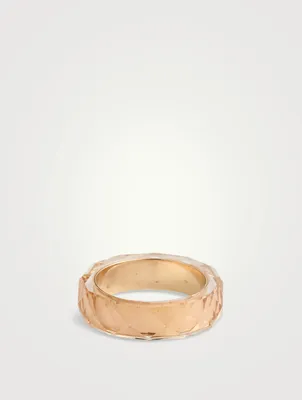 Thin Band With Clear Citrine