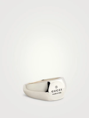 Trademark Silver Signet Ring