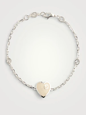 Gucci Heart Silver Bracelet