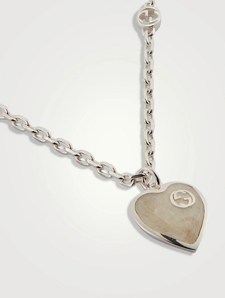 Gucci Heart Silver Necklace