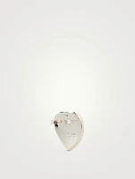 Gucci Heart Silver Stud Earrings