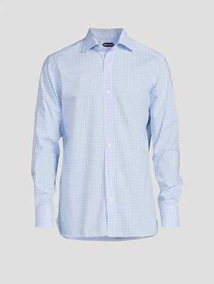 Slim-Fit Shirt Check Print