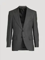 Wool Mohair And Silk Jacket Houndstooth Print
