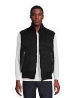 Nylon And Wool Cashmere Down Vest