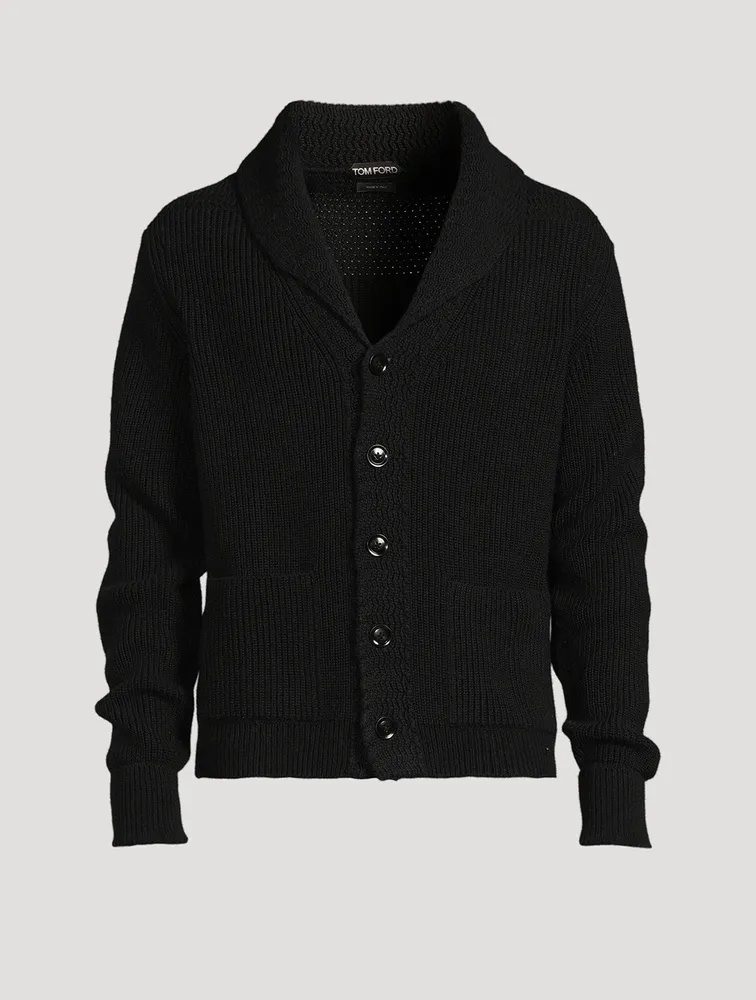 Cashmere Shawl Collar Cardigan