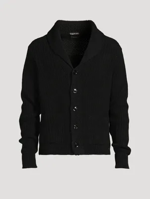 Cashmere Shawl Collar Cardigan