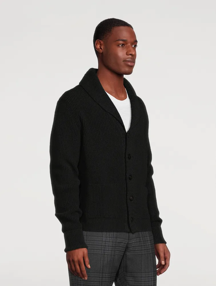 Cashmere Shawl Collar Cardigan