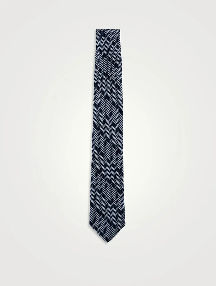 Silk Houndstooth Tie