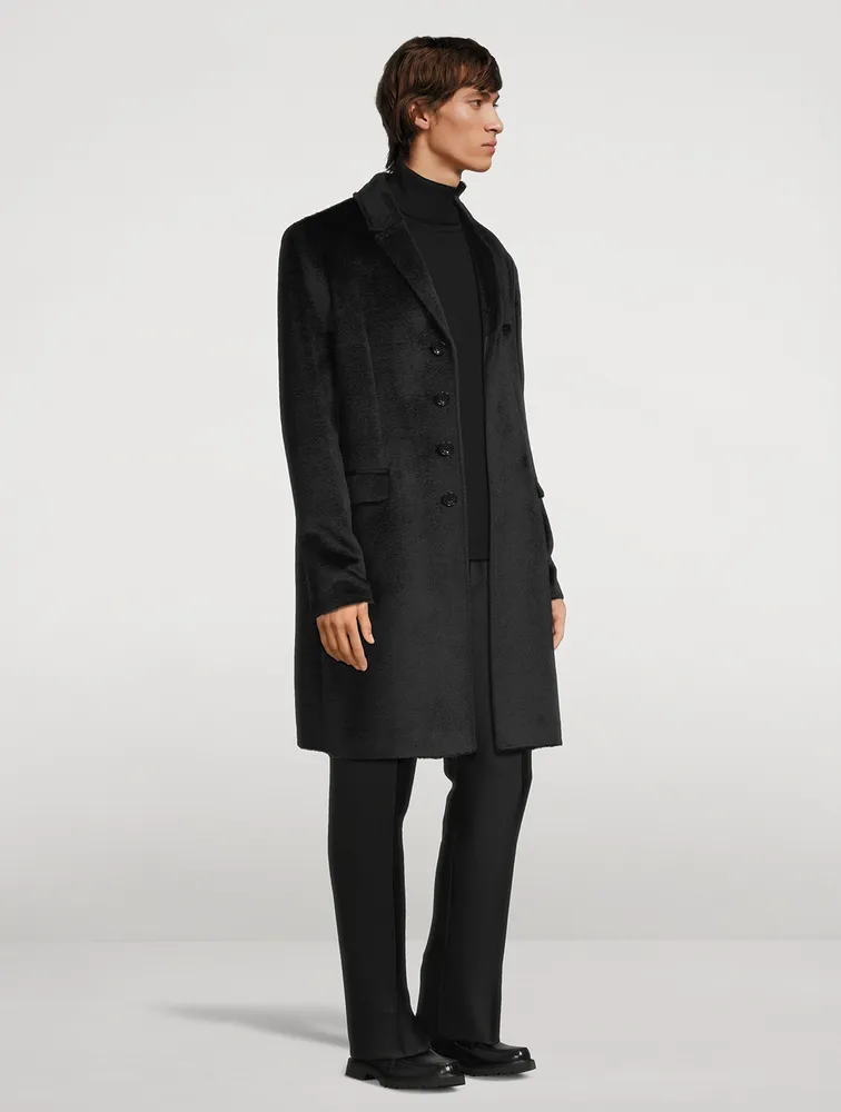 Technical Suri Alpaca Overcoat