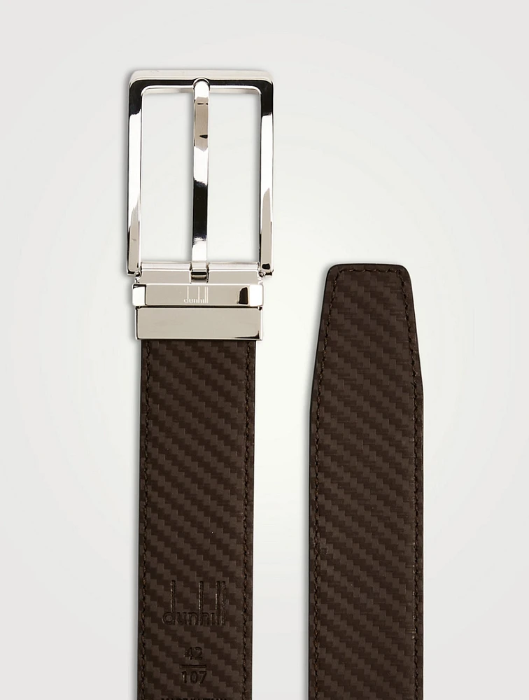 Chassis Leather Reversible Belt