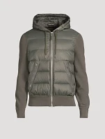 Wool-Blend And Nylon Down Jacket