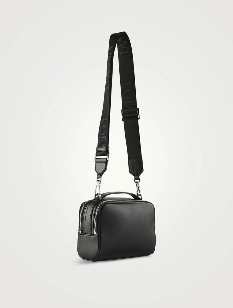 Mini Camera Leather Crossbody Bag
