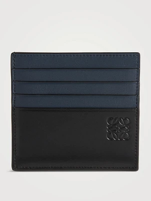 Shiny Leather Open Cardholder