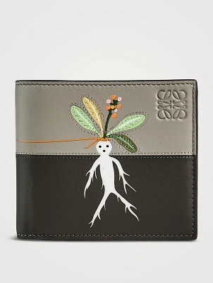 Mandragora Satin Leather Bifold Wallet