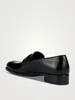 Elkan Burnished Leather Loafers