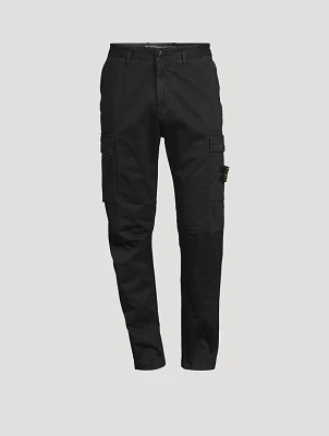 Stretch Cotton Tapered Pants