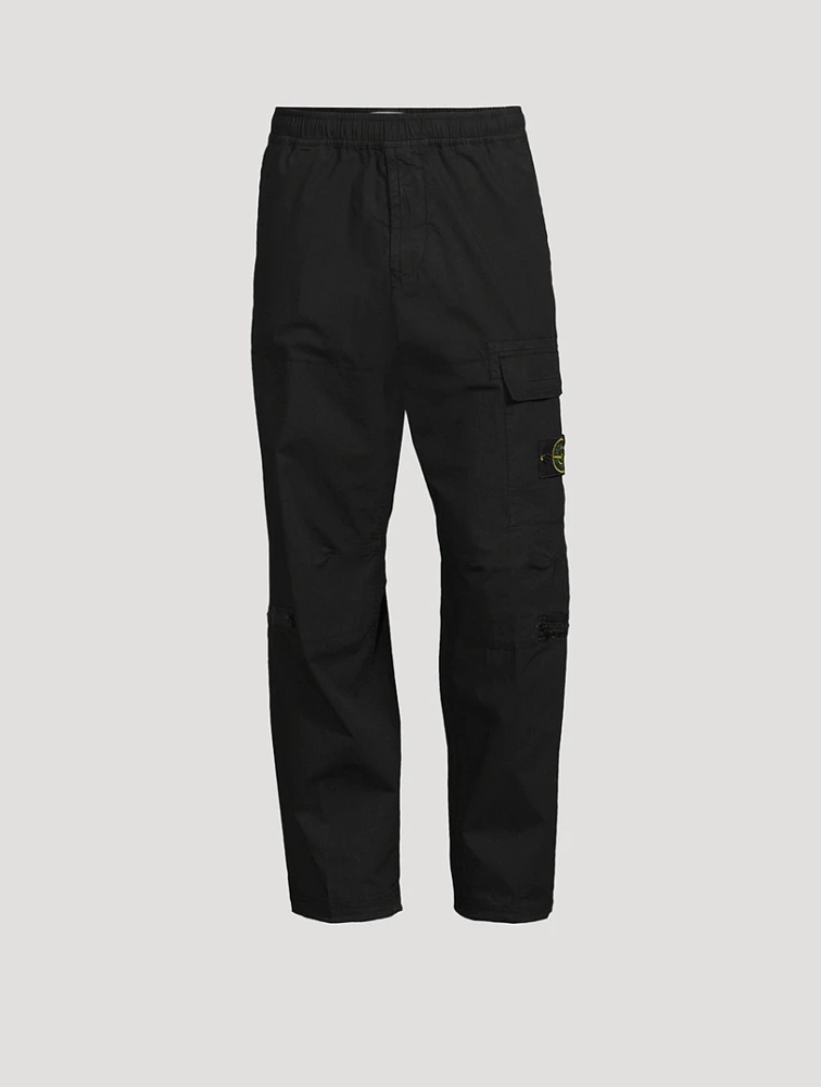 Stretch Cotton-Blend Pants