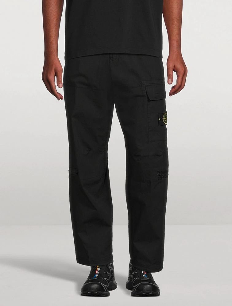 Stretch Cotton-Blend Pants