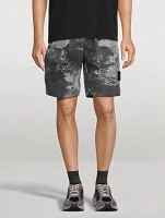 Nylon Bermuda Shorts Camo Print