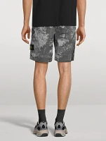 Nylon Bermuda Shorts Camo Print