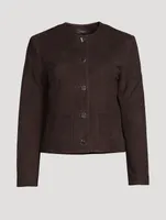 Cropped Suede Jacket