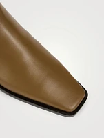 The Belted Leather Ankle Boots