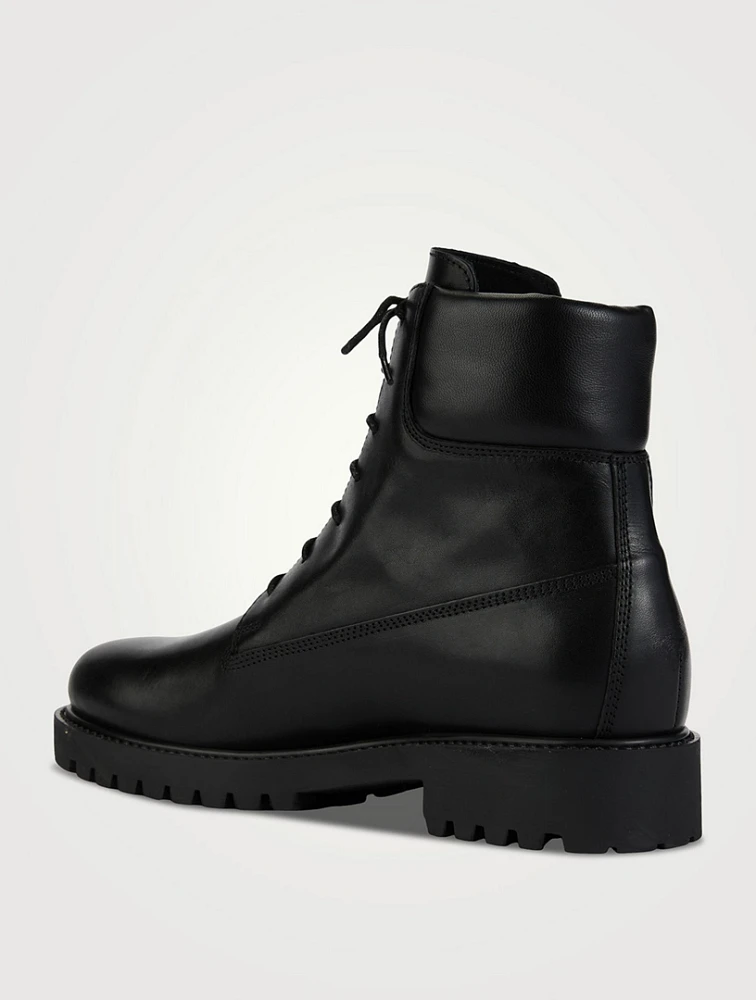 The Husky Leather Combat Boots