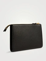 Grained Leather Pouch