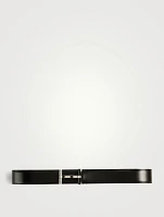 T Buckle Leather Belt