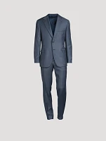 Wool Sharkskin Two-Piece Suit