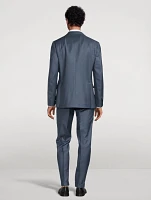 Wool Sharkskin Two-Piece Suit
