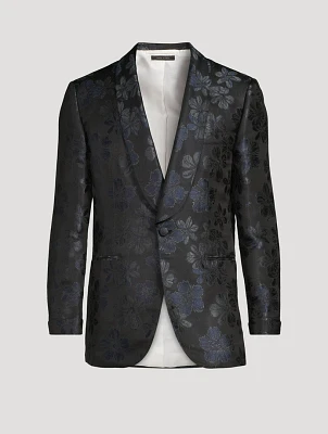 Silk Dinner Jacket Paisley Print