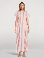 Arezzo Organic Linen And Cotton Long Dress
