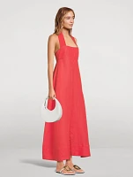 Messina Organic Linen Halter Midi Dress