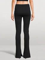 Split-Hem Flared Leggings