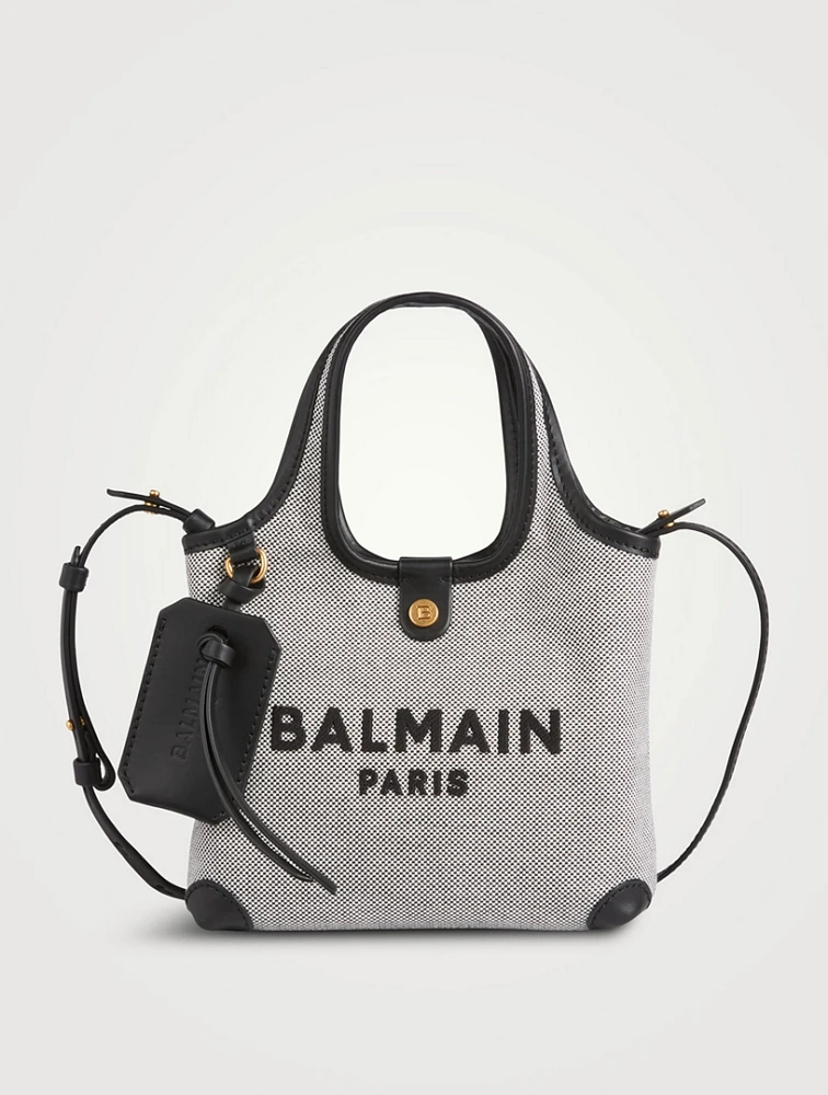 Mini B-Army Canvas And Leather Crossbody Bag