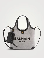 Mini B-Army Canvas And Leather Crossbody Bag