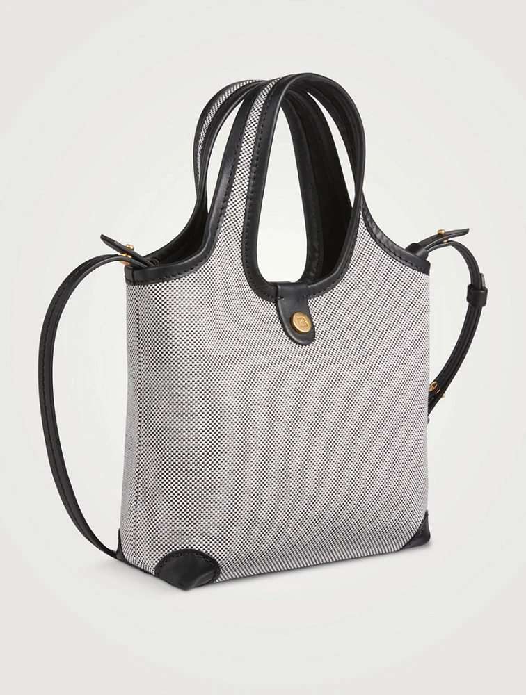 Mini B-Army Canvas And Leather Crossbody Bag