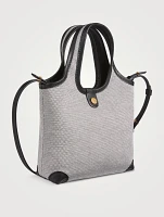 Mini B-Army Canvas And Leather Crossbody Bag