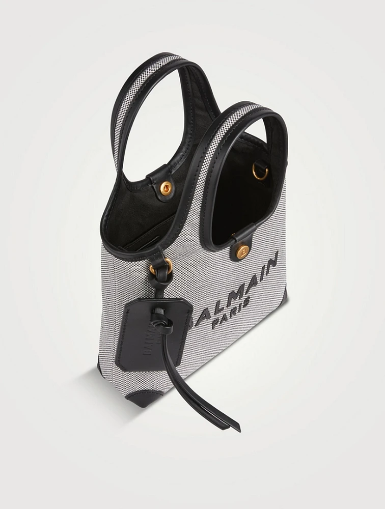 Mini B-Army Canvas And Leather Crossbody Bag