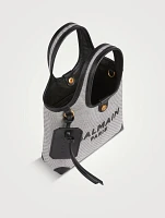Mini B-Army Canvas And Leather Crossbody Bag