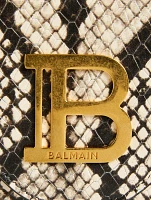 B-Buzz Snakeskin-Embossed Leather Chain Wallet