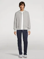 Stretch Wool Bomber Jacket