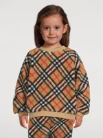 Check Fleece Sweater